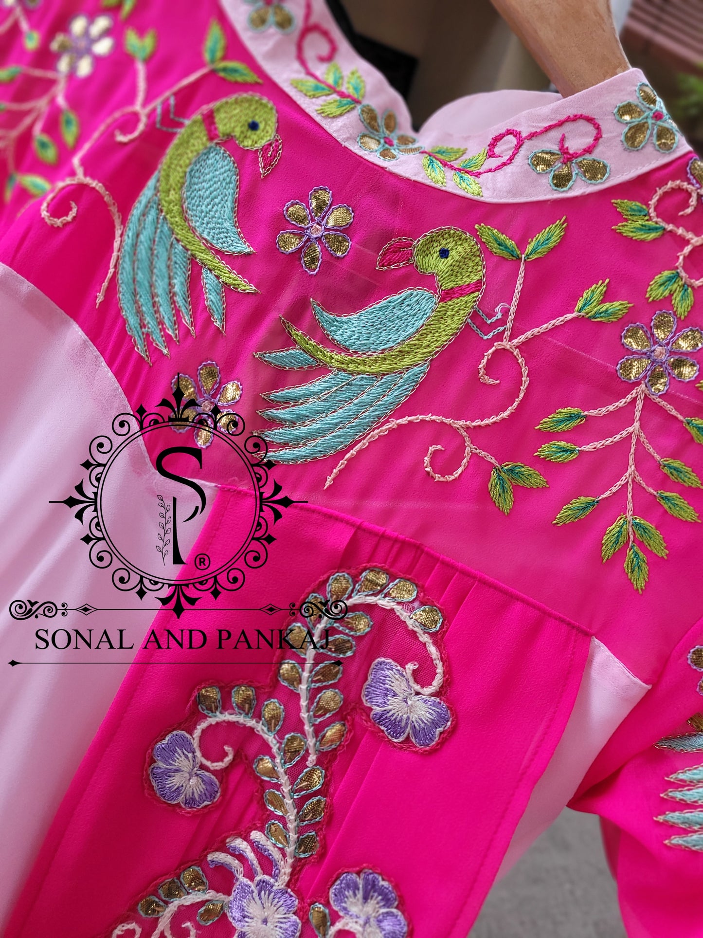 Gorgeous Gotta Patti Hand Embroidered Drape Kurti - RW01462