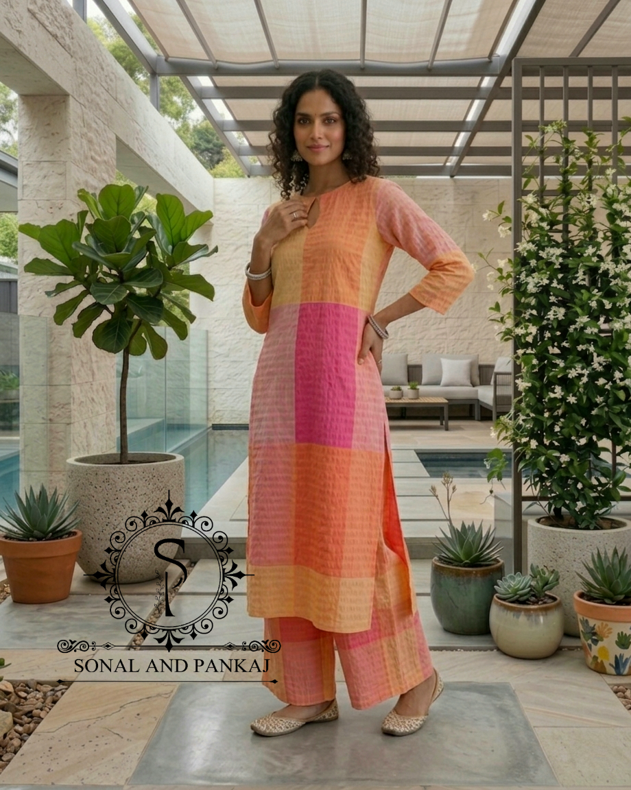 Caftan bleu à imprimé floral - RW01098