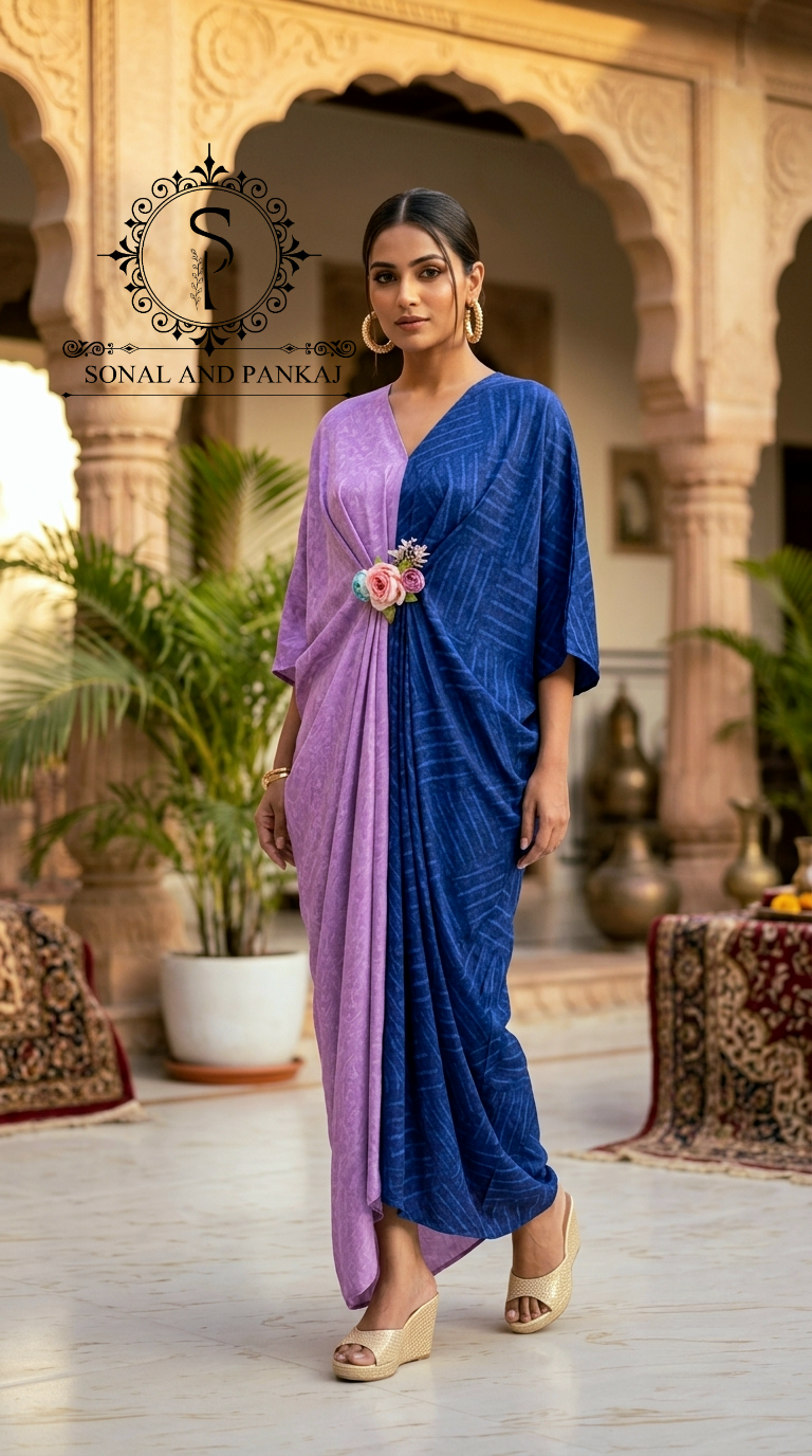 Pushpa - Color Block Kaftan - RW01737