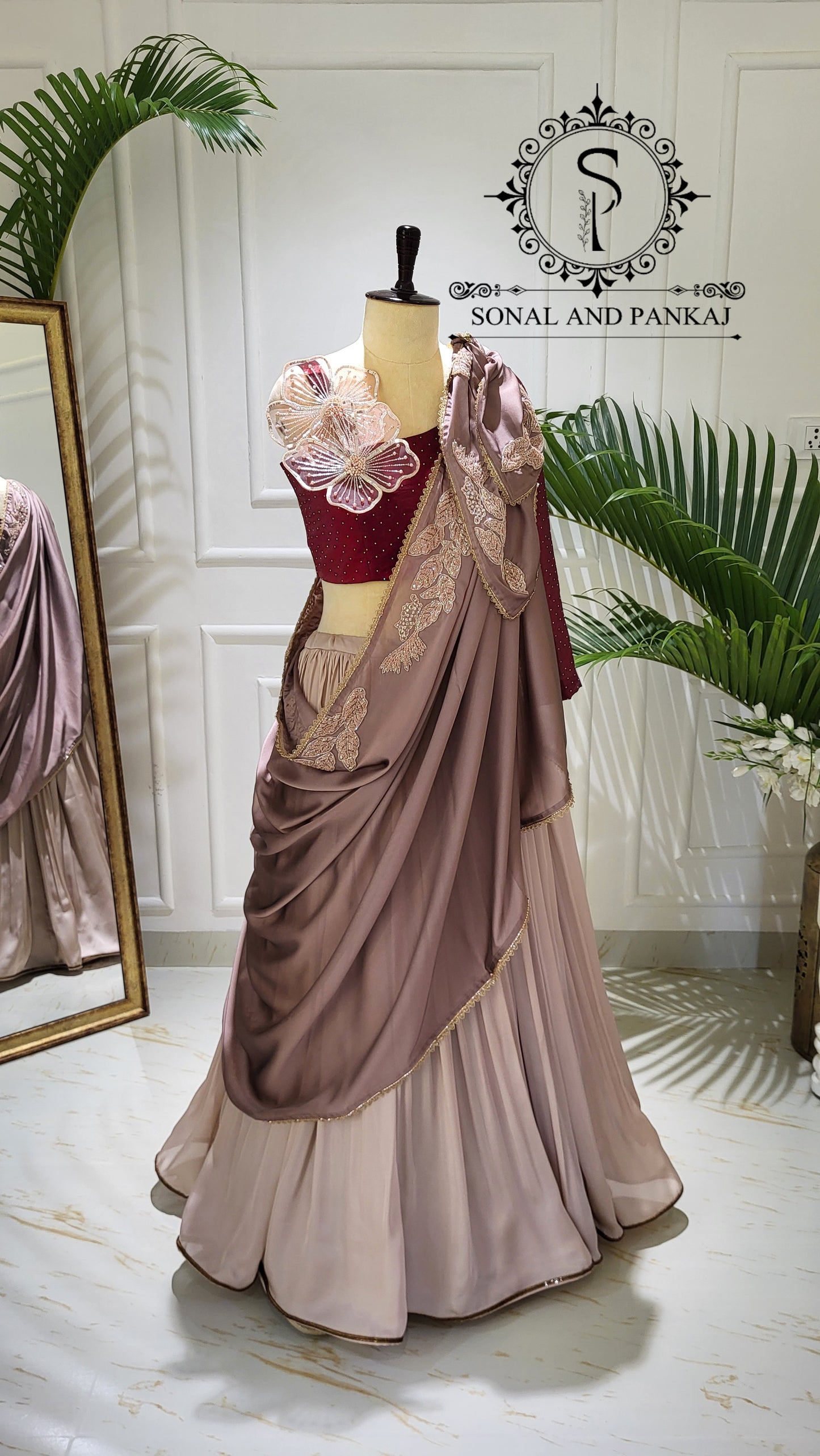 Dusty Rose Drape - LH01602