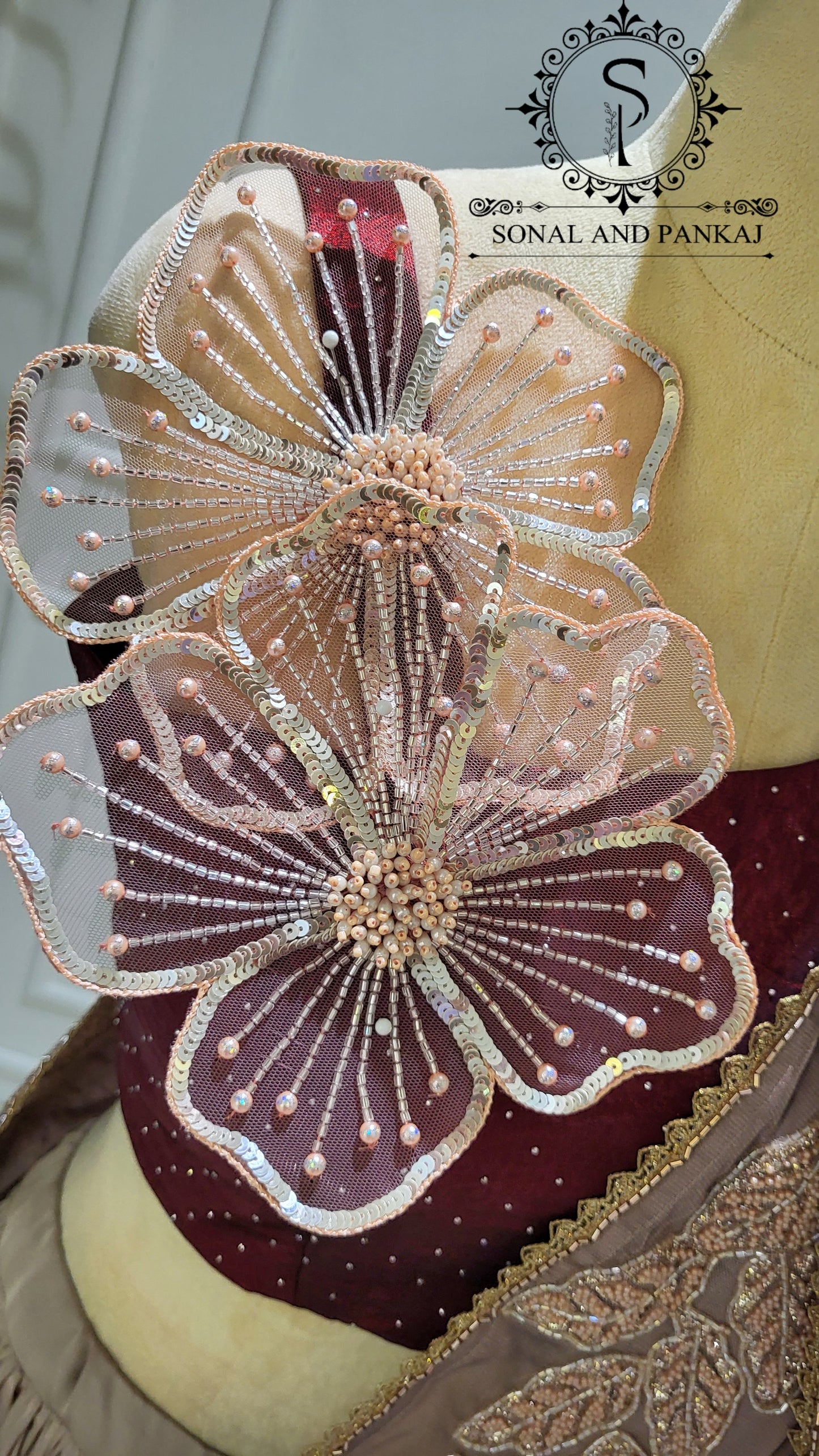 Dusty Rose Drape - LH01602