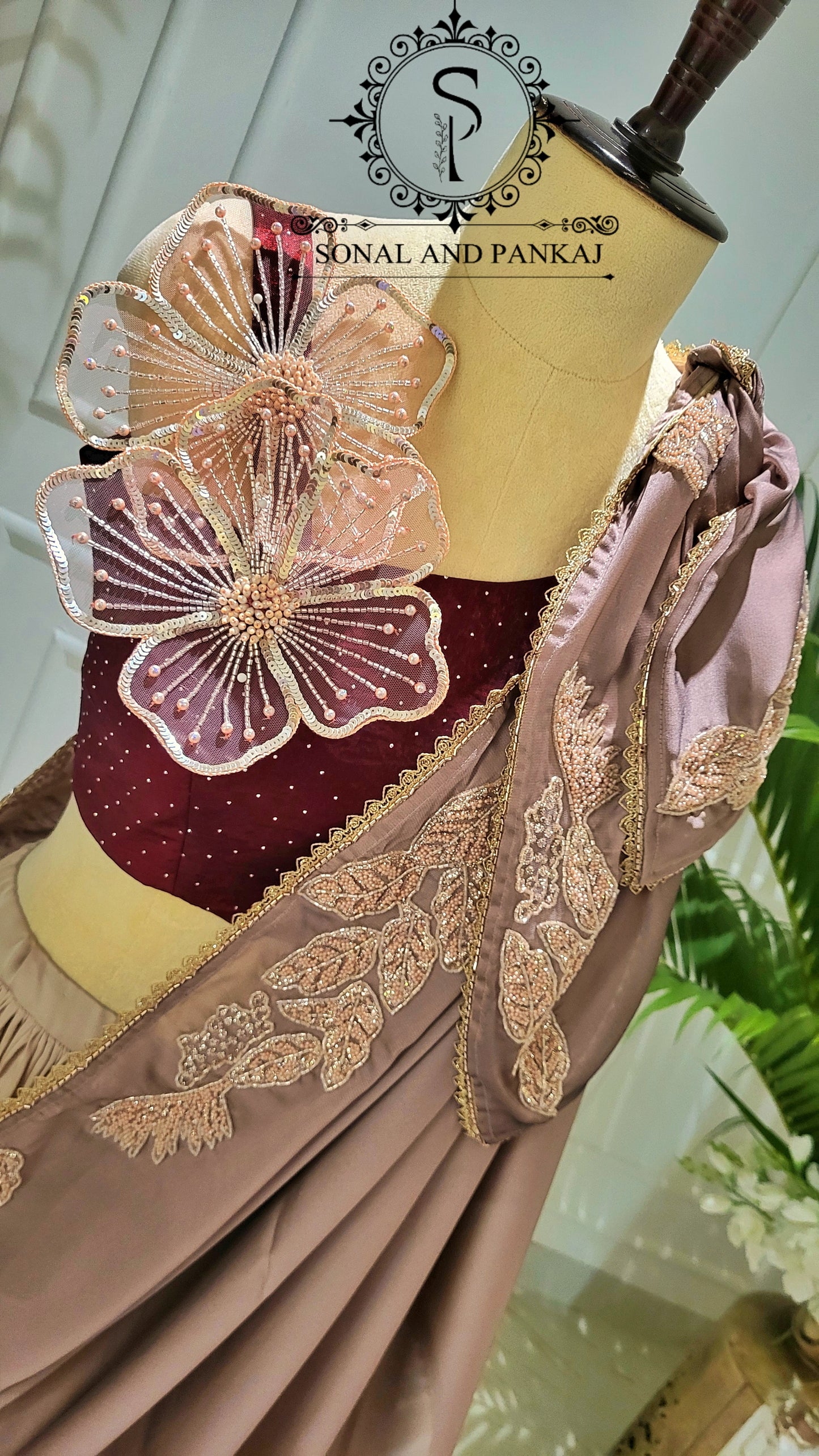 Dusty Rose Drape - LH01602