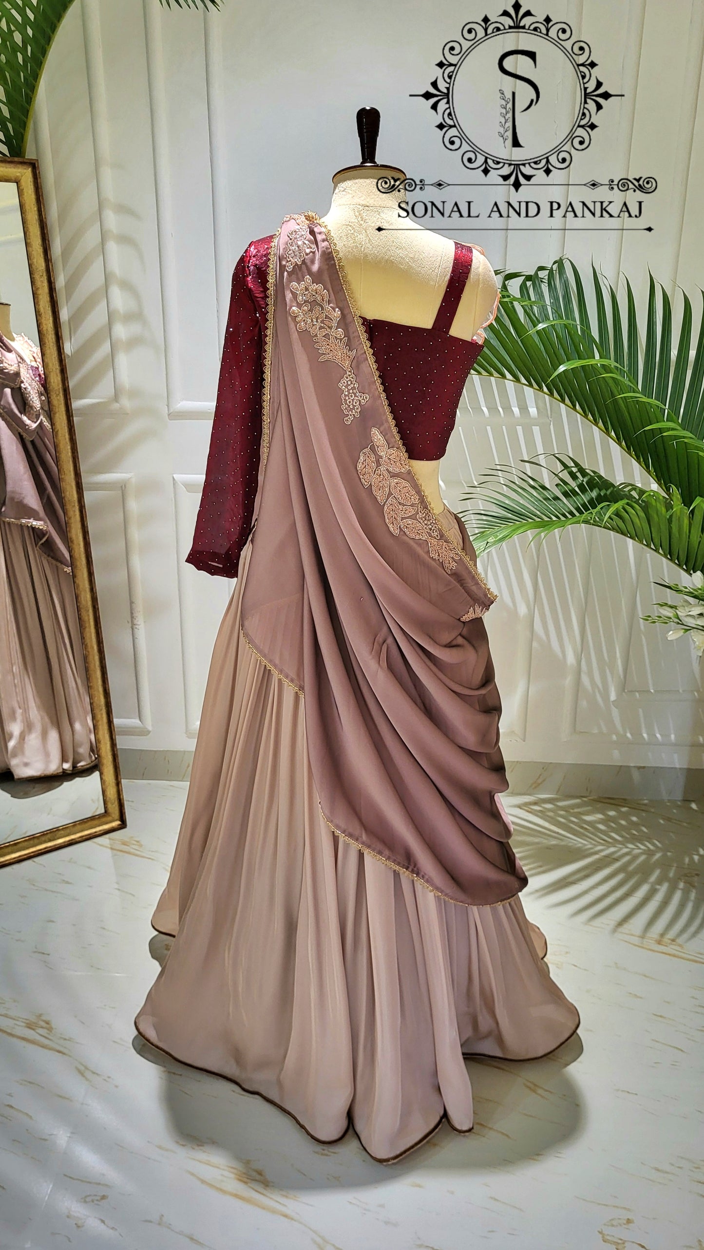 Dusty Rose Drape - LH01602