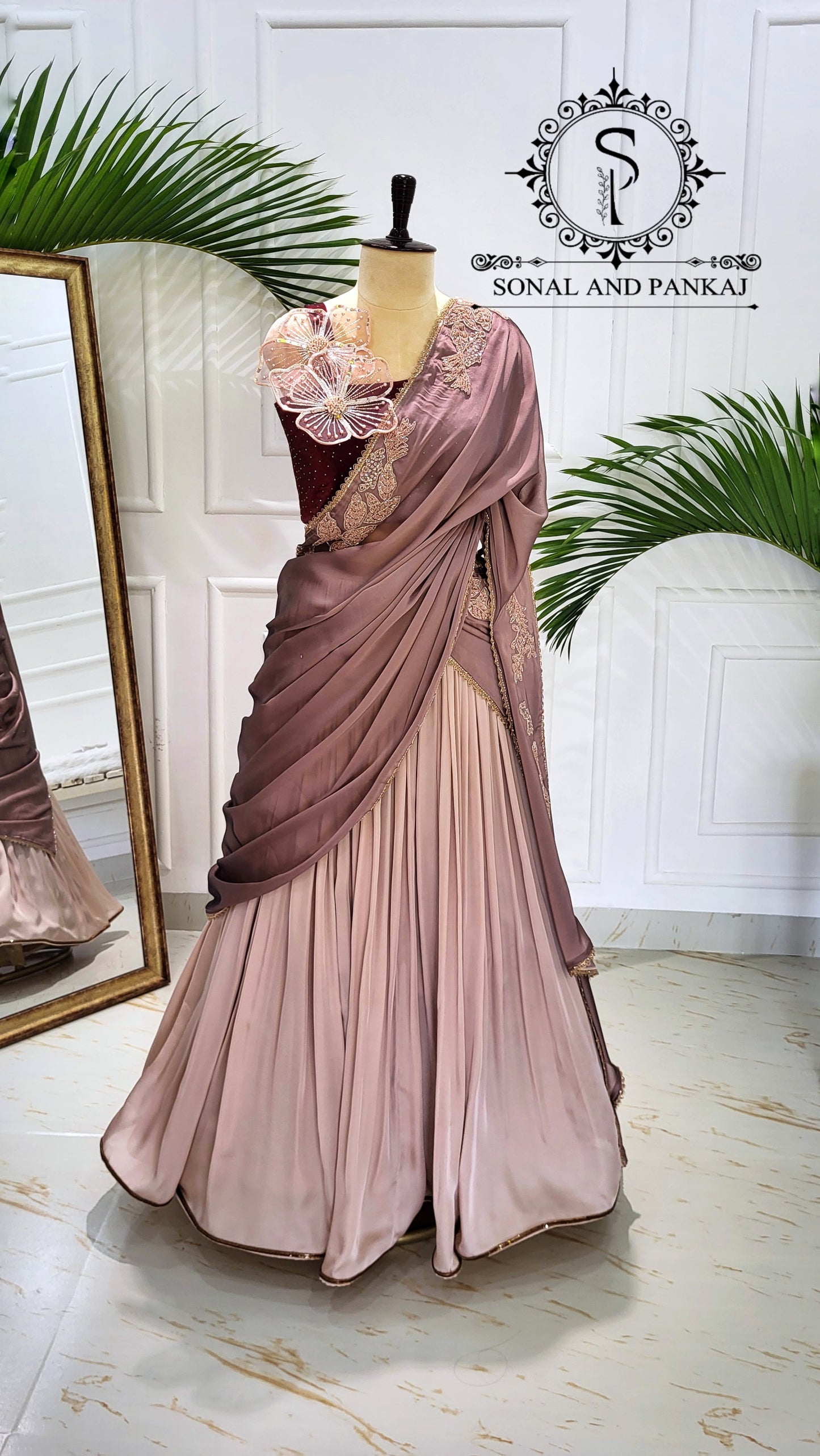 Dusty Rose Drape - LH01602