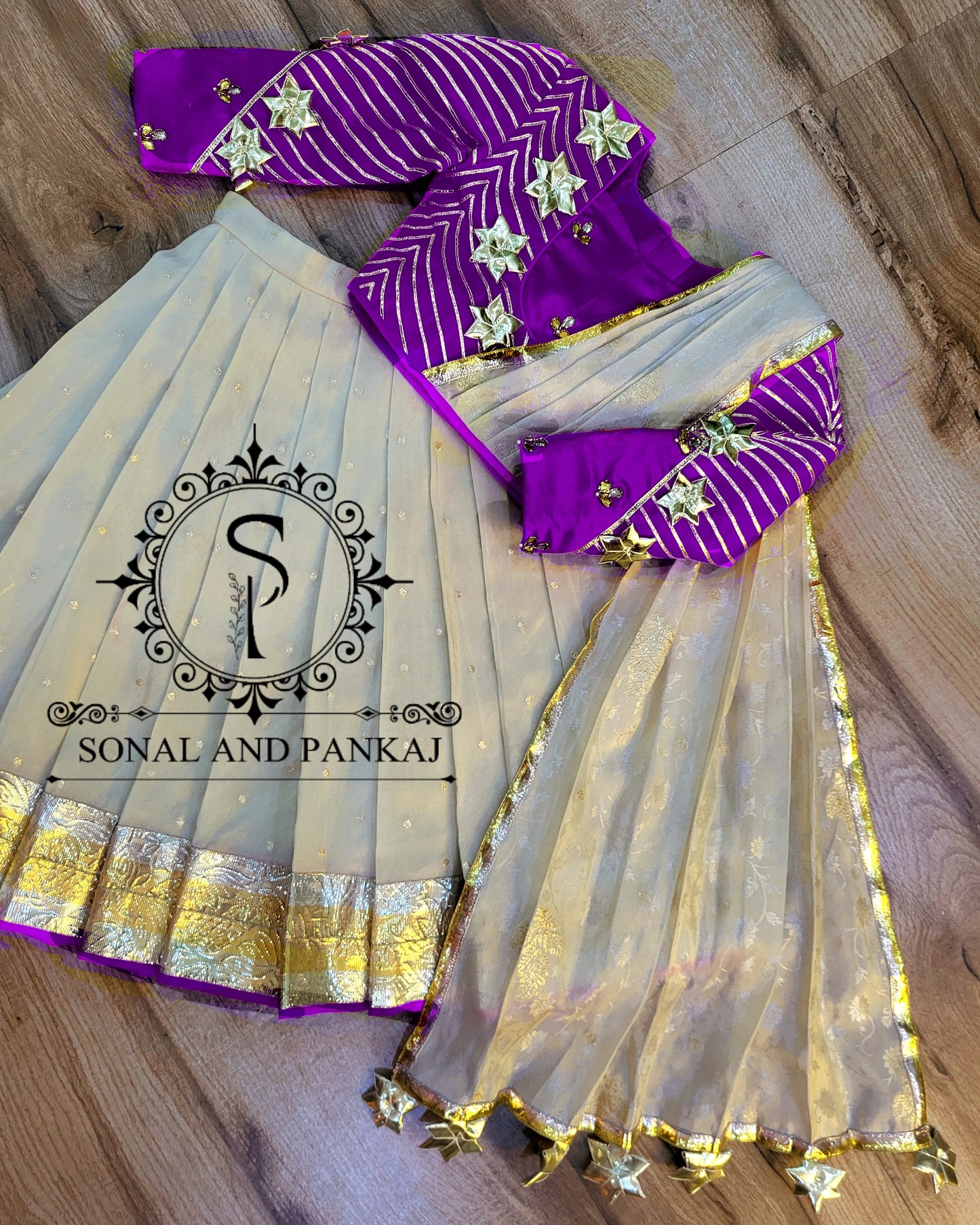 Purple Kids Lehenga Choli - KD01612
