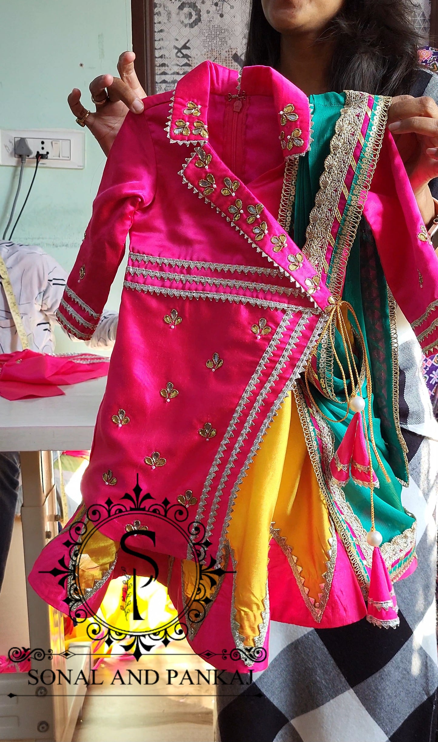 Traditions Of India Kids Indowestern Dress - KD01418