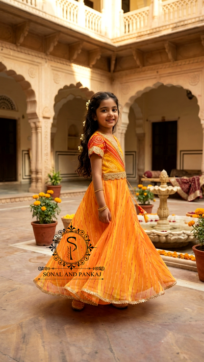 Magnifique Lehenga et chemisier de notre collection Traditions of India - LH00370
