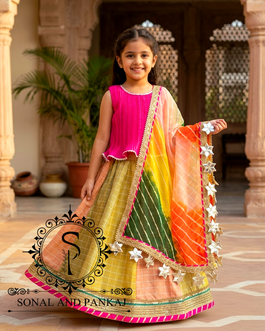 Magnifique Lehenga et chemisier de notre collection Traditions of India - LH00370