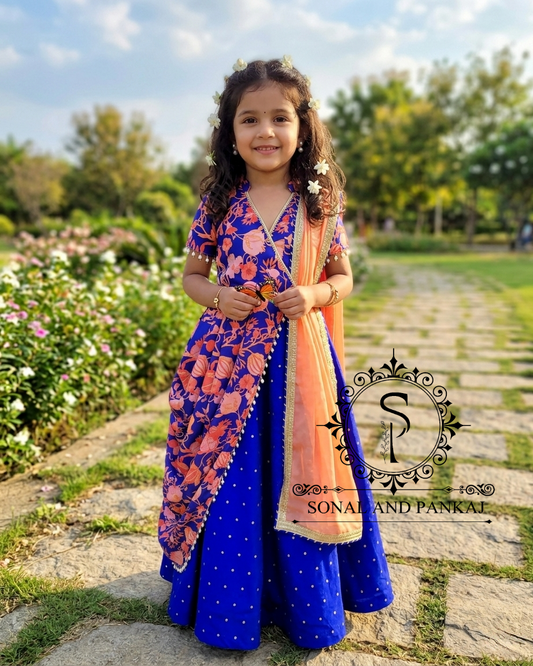 Magnifique Lehenga et chemisier de notre collection Traditions of India - LH00370