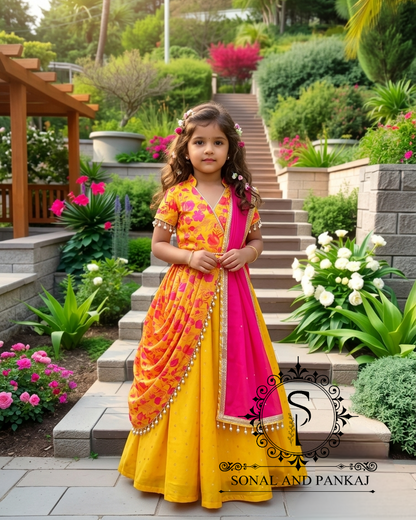 Magnifique Lehenga et chemisier de notre collection Traditions of India - LH00370