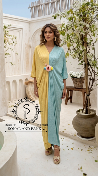Pushpa - Color Block Kaftan - RW01736