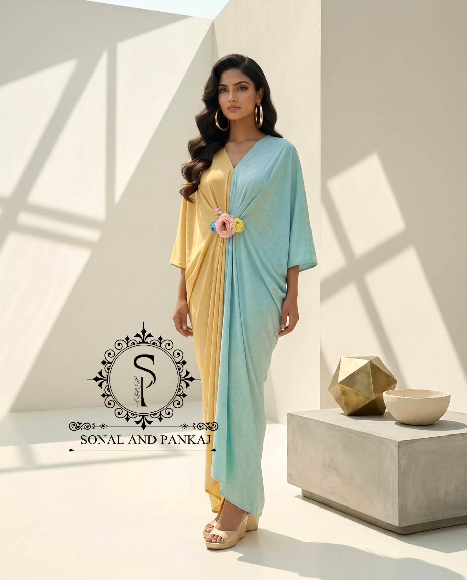 Pushpa - Color Block Kaftan - RW01736