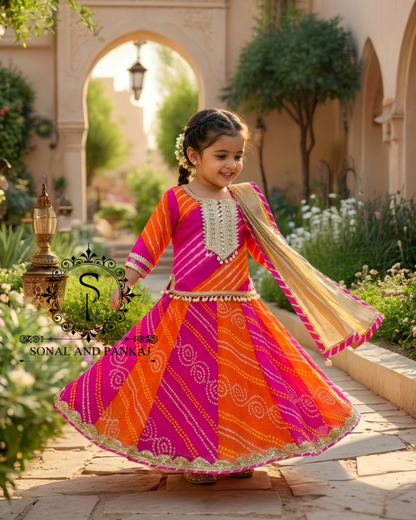 Magnifique Lehenga et chemisier de notre collection Traditions of India - LH00370