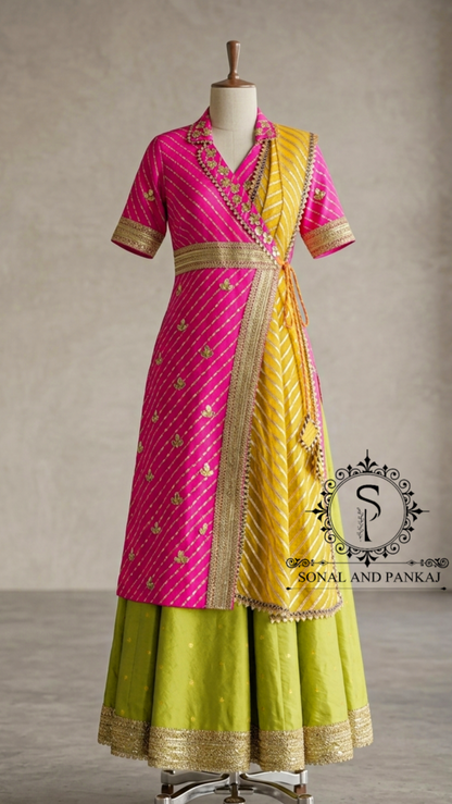 Magnifique Lehenga et chemisier de notre collection Traditions of India - LH00370