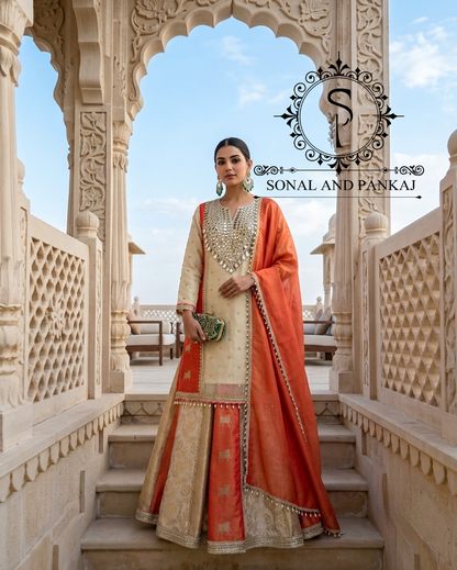 Reflections of Banaras Indowestern Lehenga - LH01828