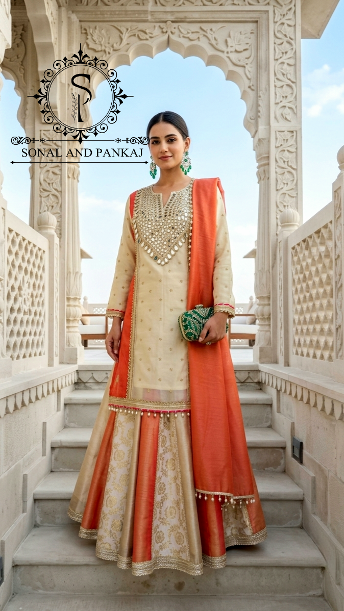 Reflections of Banaras Indowestern Lehenga - LH01828