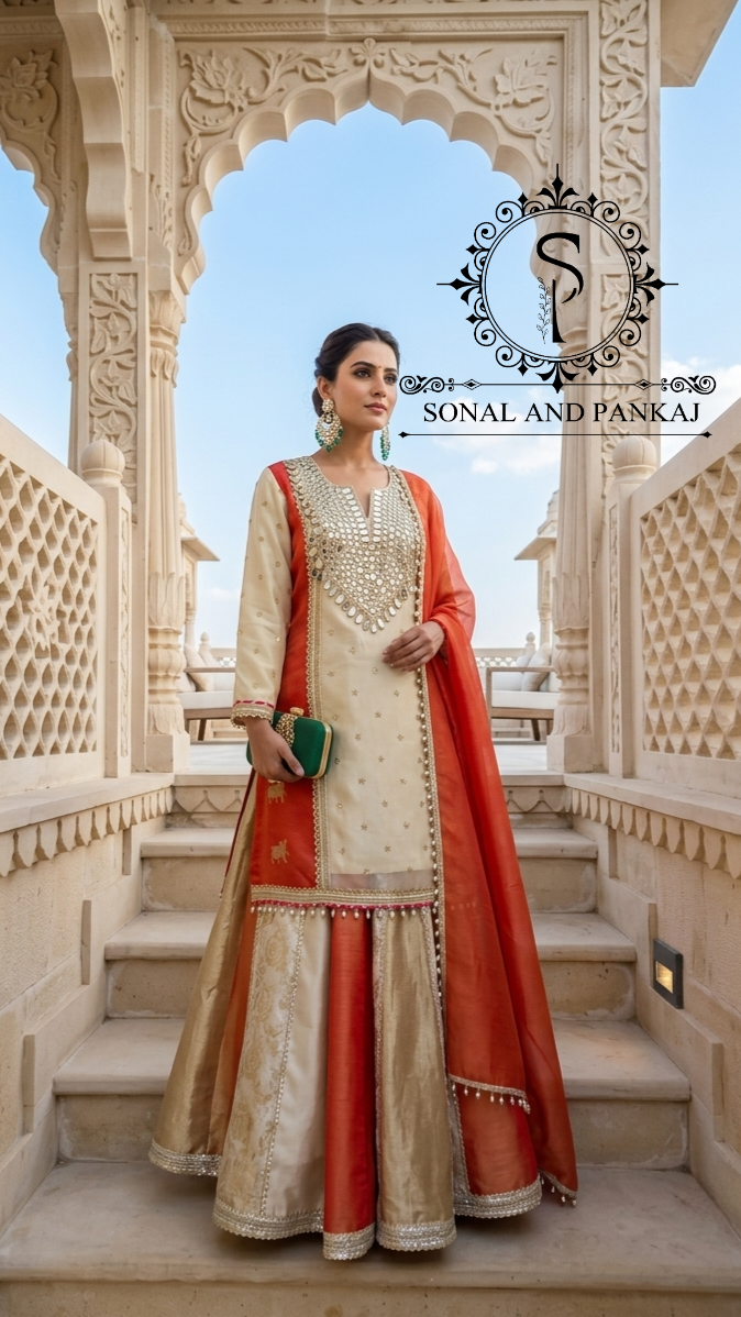 Reflections of Banaras Indowestern Lehenga - LH01828