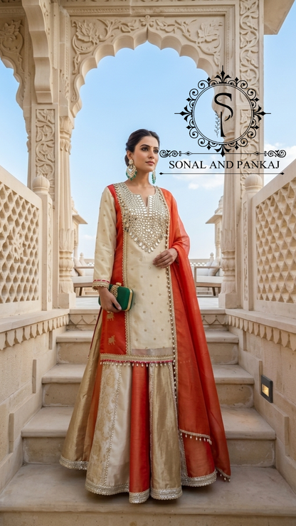 Reflections of Banaras Indowestern Lehenga - LH01828