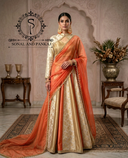 Weaves Of Banaras Heritage Lehenga - LH01834