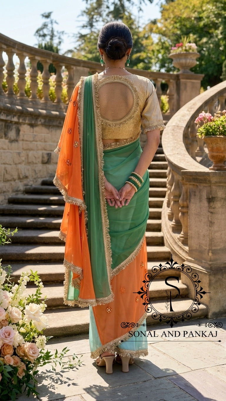 The Phuljhadi Ruffle Drape - SA01846