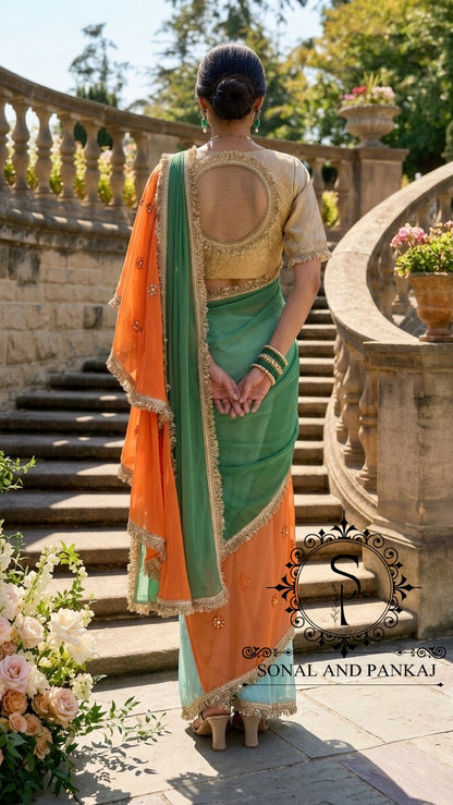 The Phuljhadi Ruffle Drape - SA01846