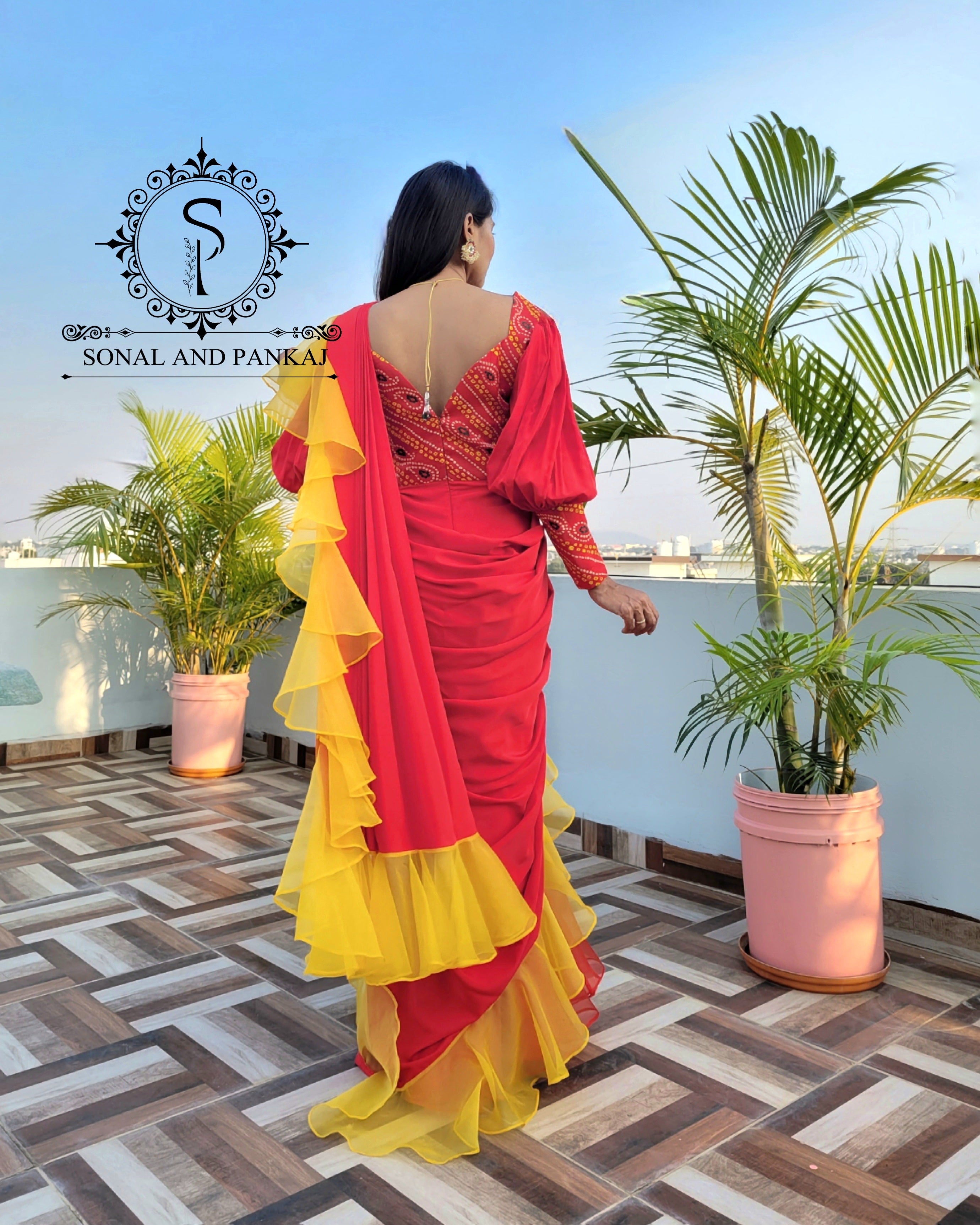 Grey Embroidered Gown Saree Design by A Humming Way at Pernia's Pop Up Shop  2024
