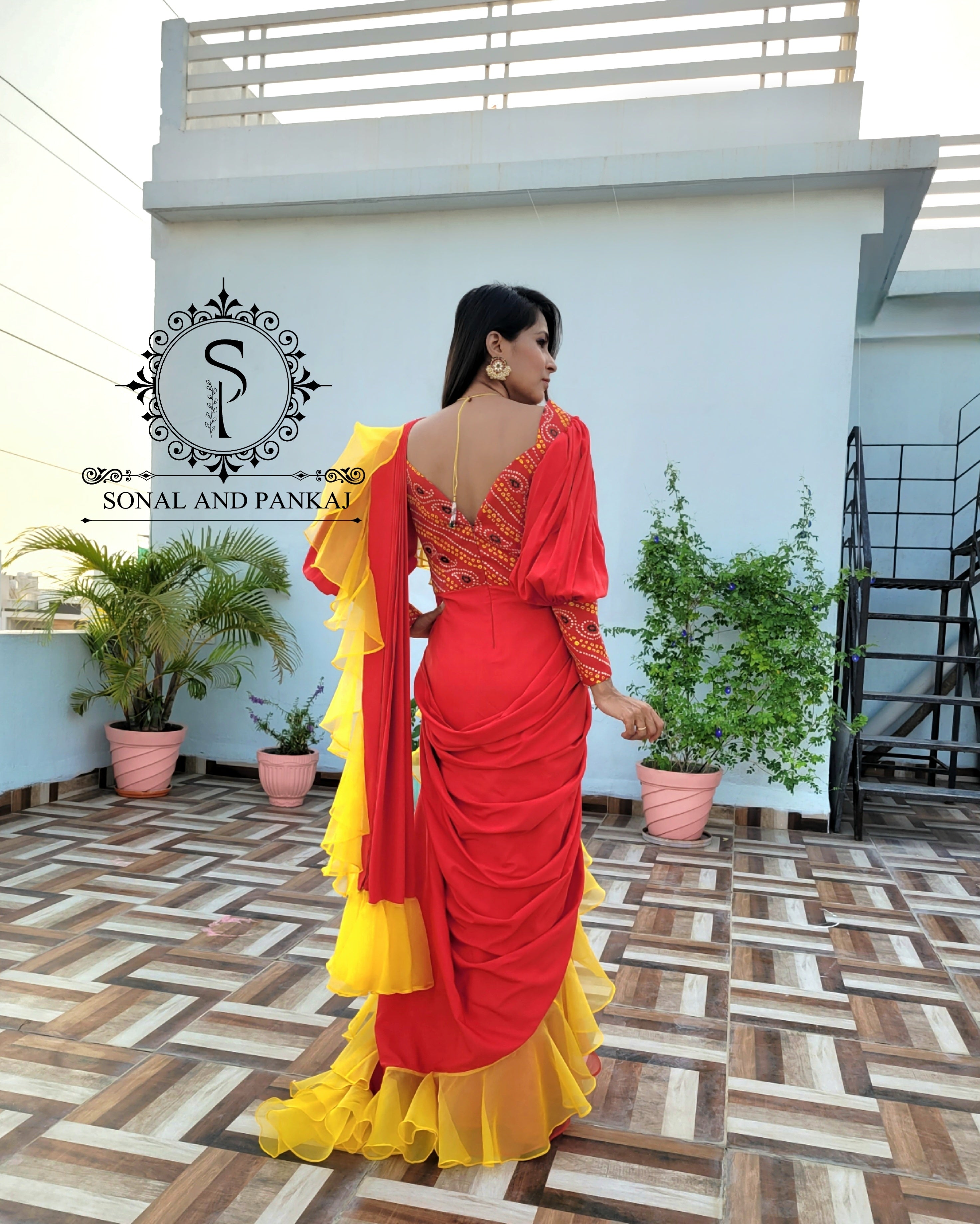 RADIALWRAP saree gown – vivekpatelstudio