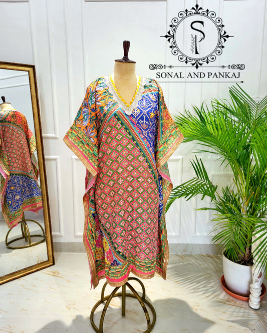 Karachi Print Kaftan - KT01552