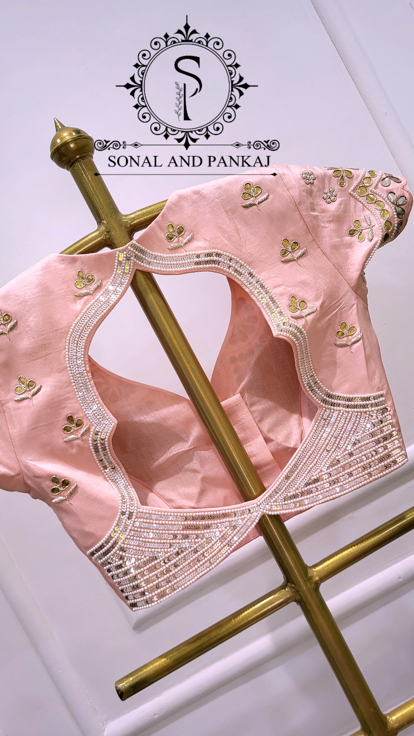 Bandhani Breeze - Gotta Patti Hand Embroidered Pure Bandhani Duppatta With Blouse & Lehenga - LH01582
