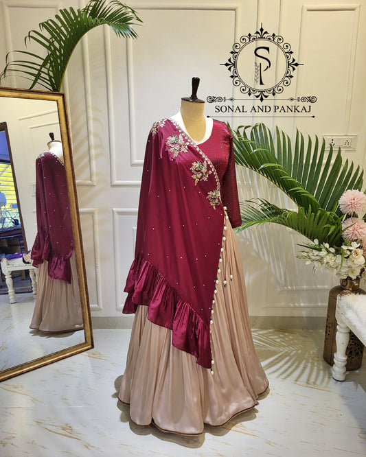 Burgundy Cape Affair - LH01596
