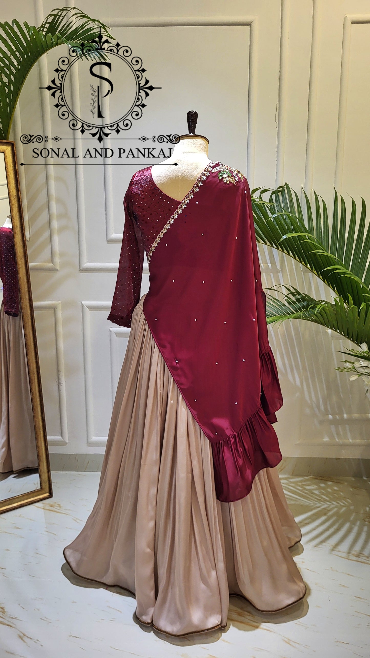 Burgundy Cape Affair - LH01596