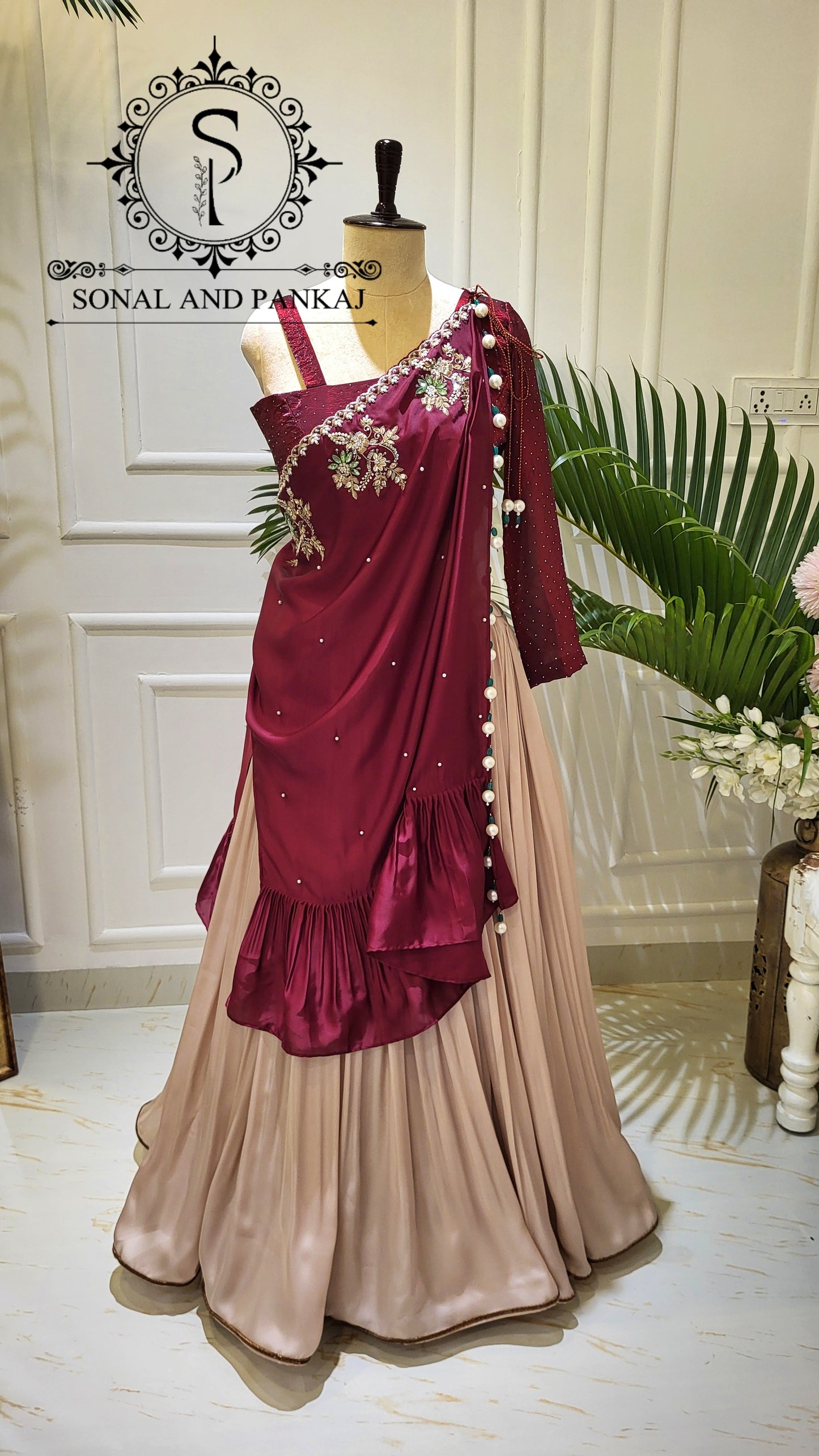 Burgundy Cape Affair - LH01596