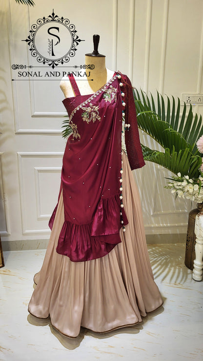 Burgundy Cape Affair - LH01596
