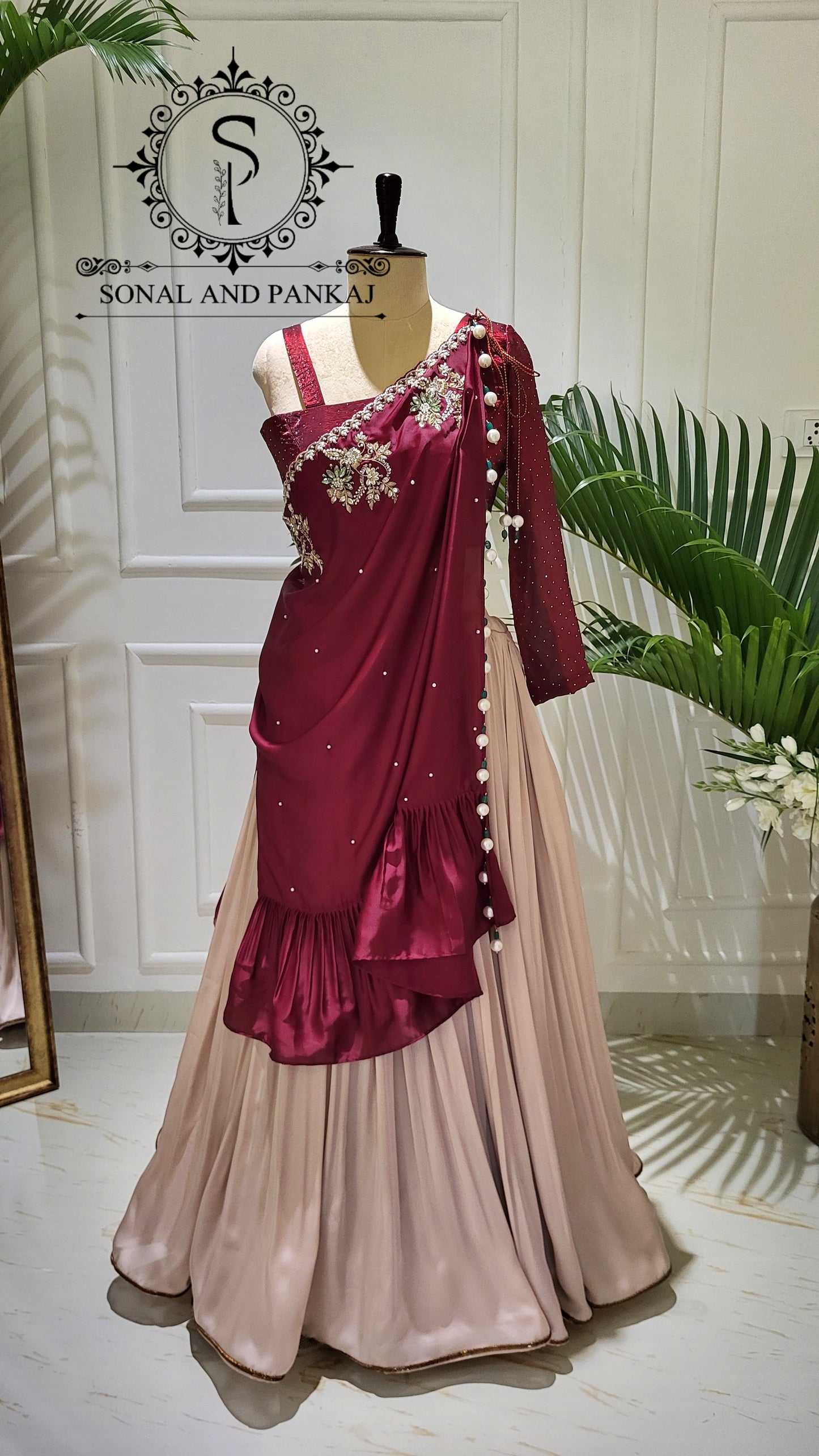 Burgundy Cape Affair - LH01596