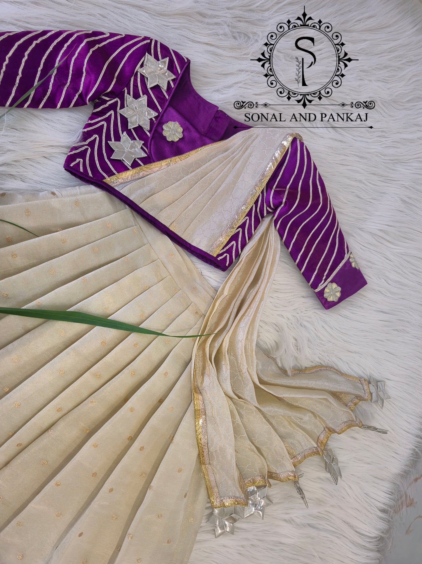 Purple Bloom Kids Lehenga Choli - KD01612