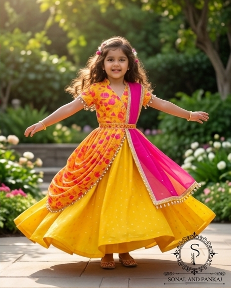 Magnifique Lehenga et chemisier de notre collection Traditions of India - LH00370