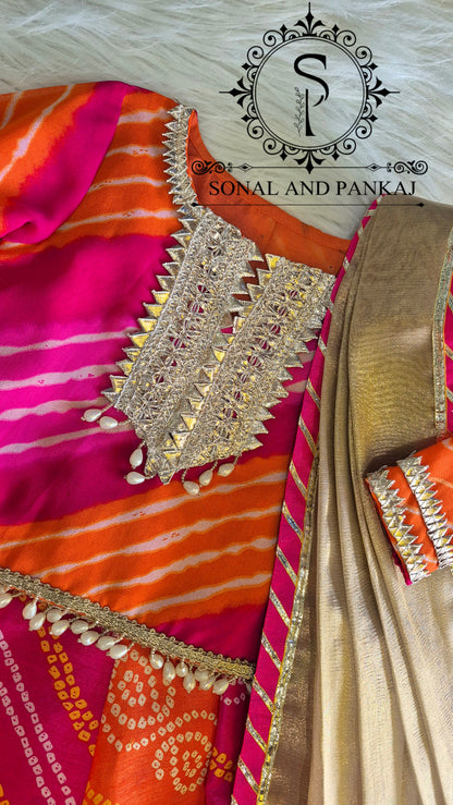 The Utsav Leheriya & Bandhani Lehenga - LH01774