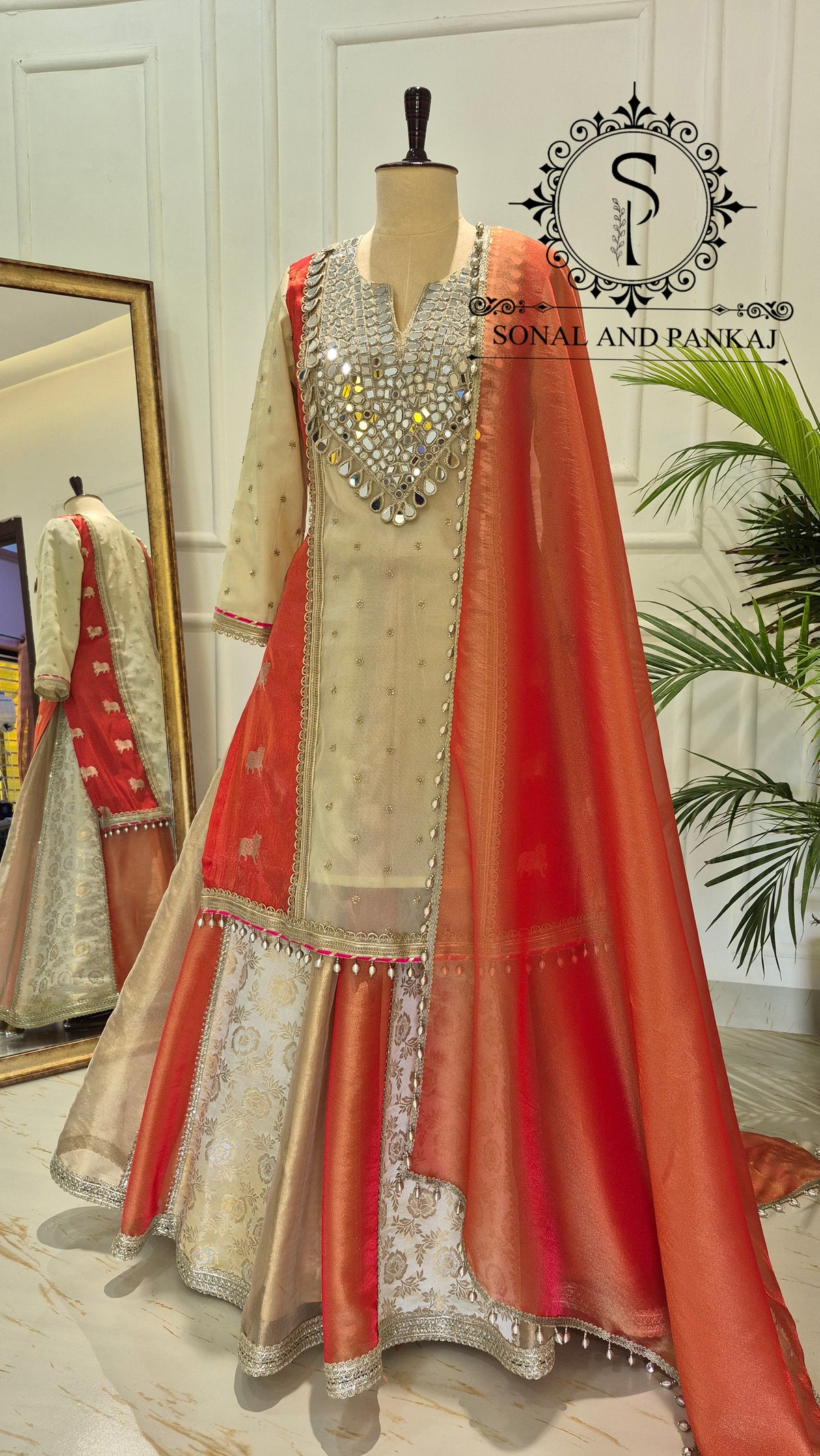 Reflections of Banaras Indowestern Lehenga - LH01828