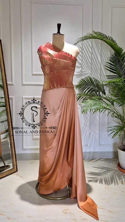 The Cleopatra Drape Delusion - IW01845 (Toasted Caramel)