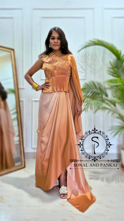 The Cleopatra Drape Delusion - IW01845 (Toasted Caramel)