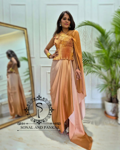 The Cleopatra Drape Delusion - IW01845 (Toasted Caramel)