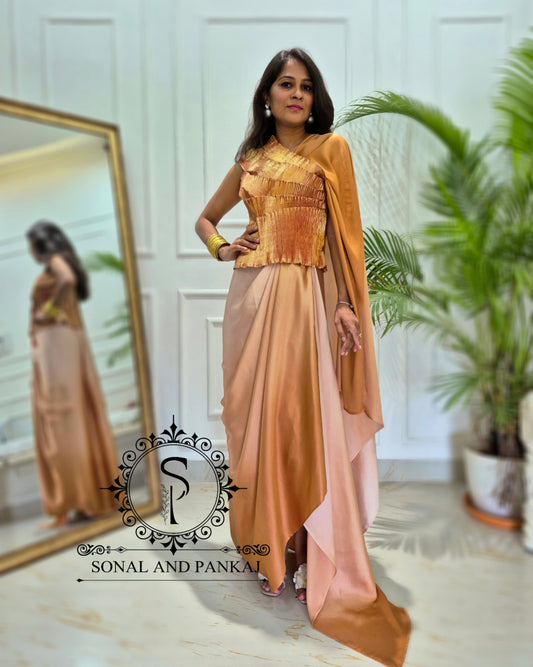 The Cleopatra Drape Delusion - IW01845 (Toasted Caramel)