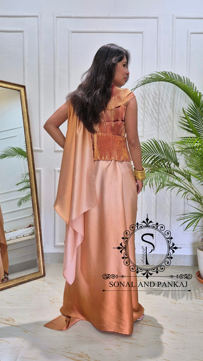 The Cleopatra Drape Delusion - IW01845 (Toasted Caramel)