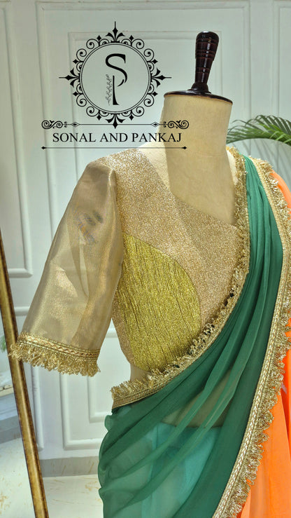 The Phuljhadi Ruffle Drape - SA01846