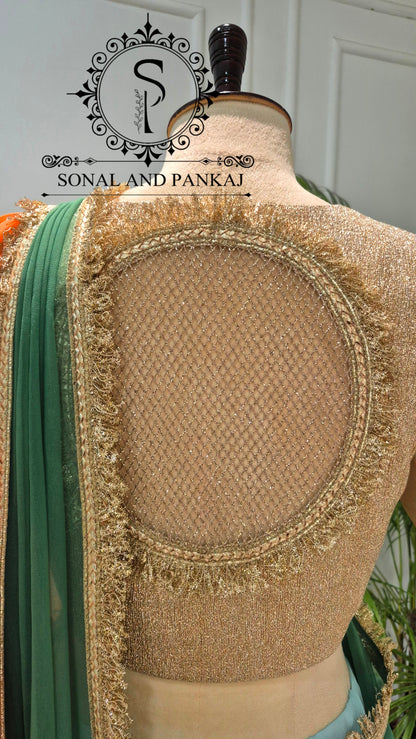 The Phuljhadi Ruffle Drape - SA01846