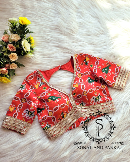 Sabhyasachi Style Patola Blouses - BL01169