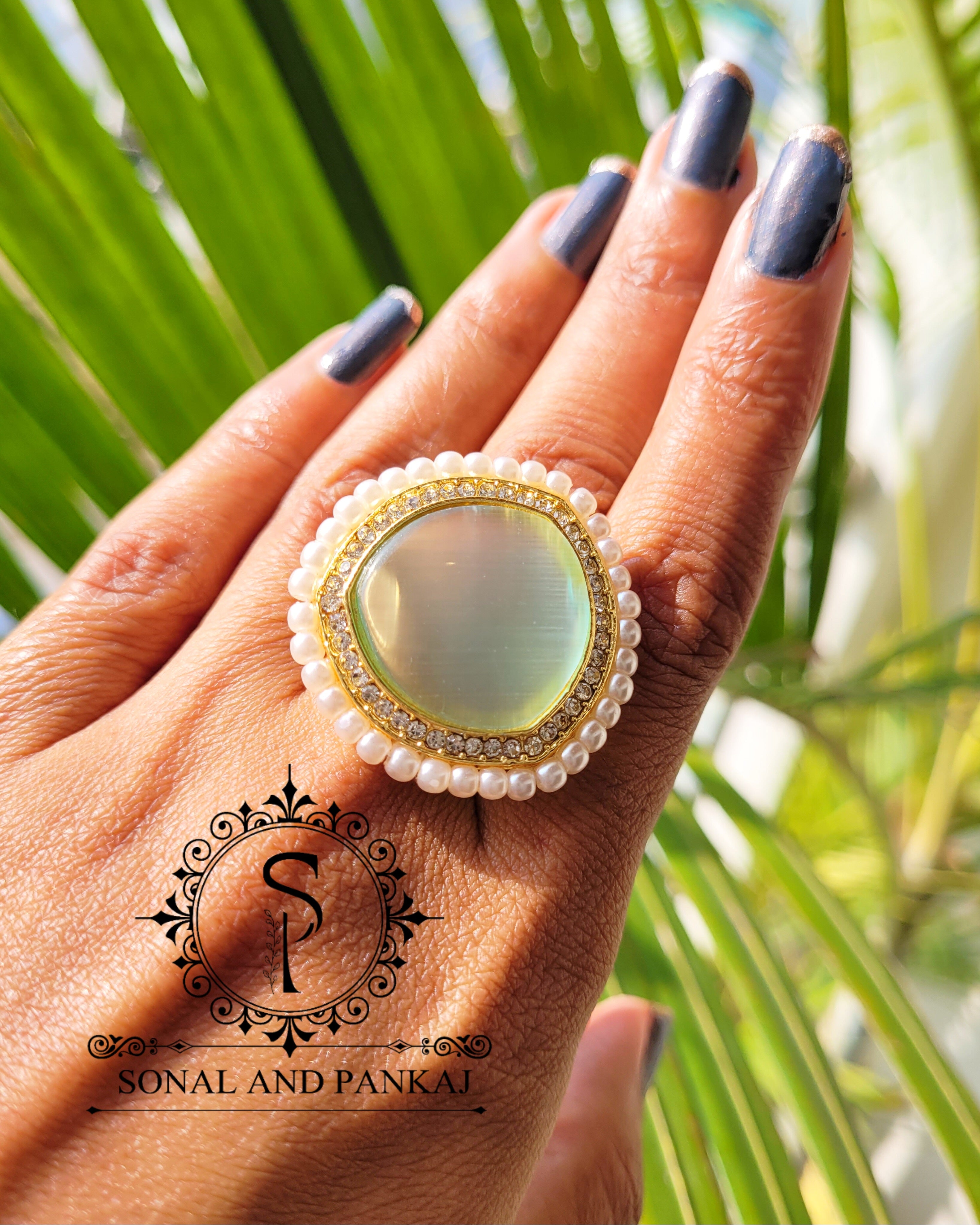 Bague discount lune etoile