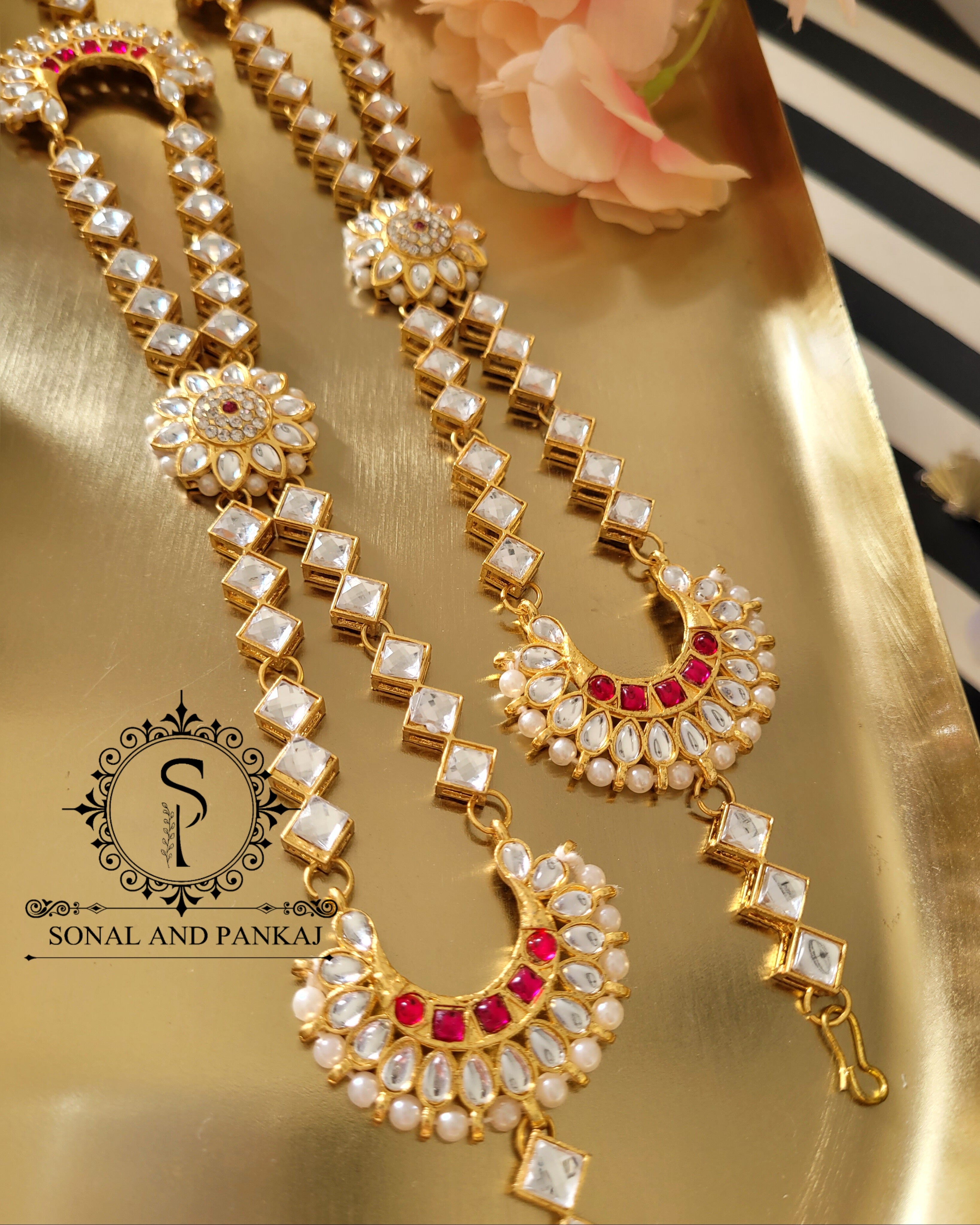 Kundan matha patti on sale designs