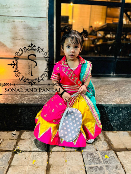 Traditions Of Indian Kids Indowestern Dress - KD01418