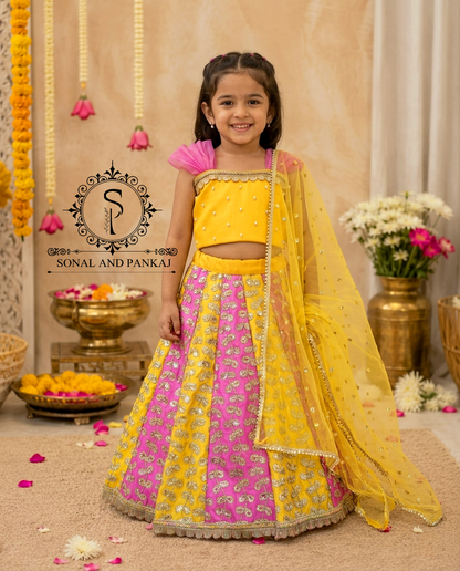 Magnifique Lehenga et chemisier de notre collection Traditions of India - LH00370